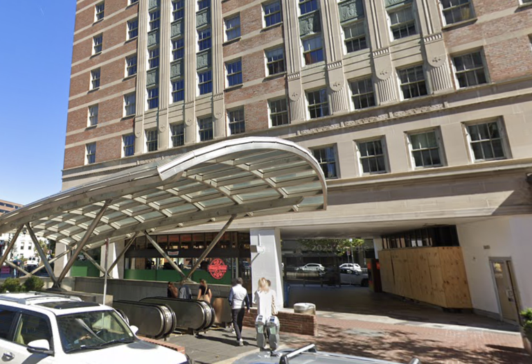 The 1350 Connecticut Ave. NW property sits above the Dupont Circle Metro station's south entrance and features Krispy Kreme in its retail space. 