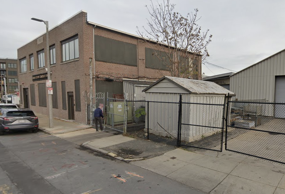The site of developer Sing Ming Chan's 75-unit multifamily development at 45-51 D St. in South Boston.