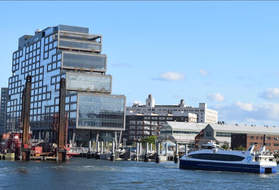 Dock 72 in Brooklyn Navy Yard, viewed from the water
