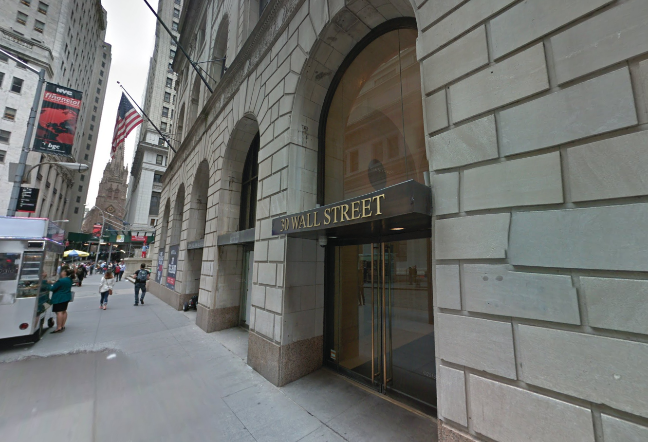 30 Wall St. in the Financial District