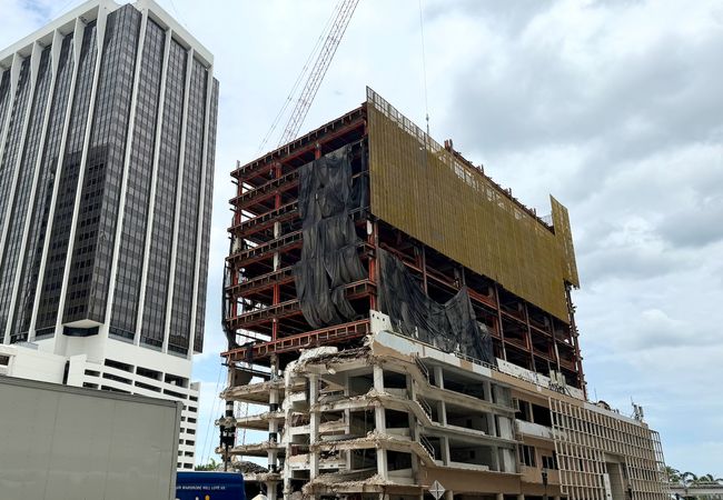 Miami building demolition