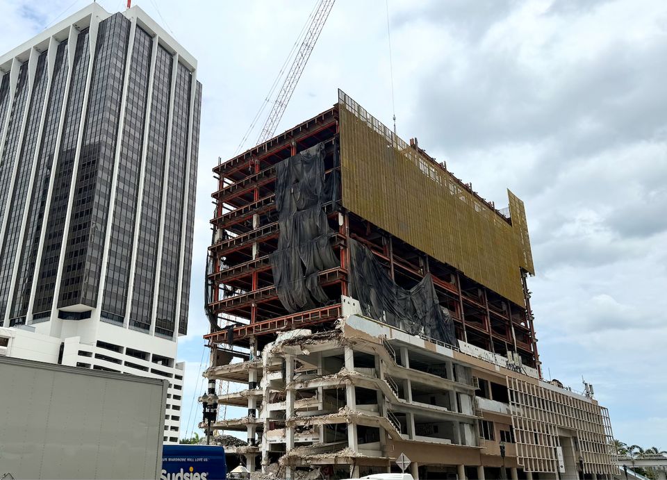 Miami building demolition