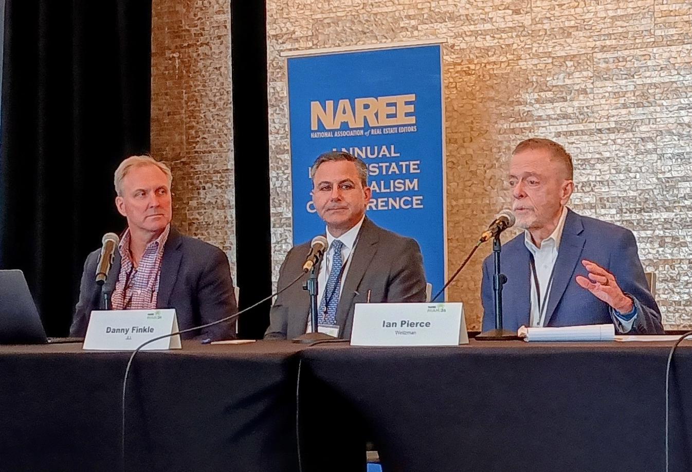 Panelists at the National Association of Real Estate Editors conference. 