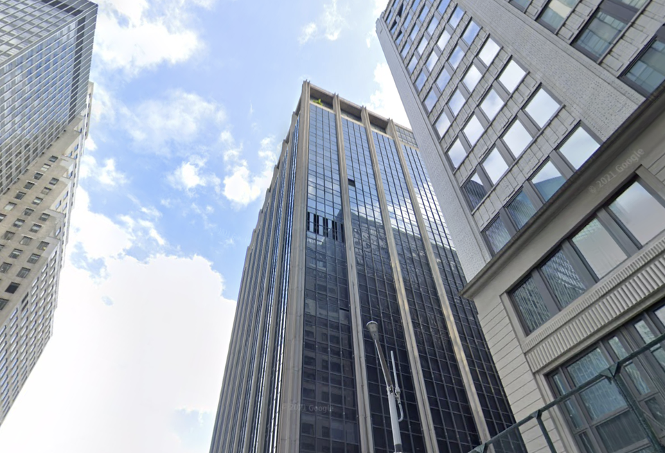 111 Wall St., which InterVest Capital Partners and Metro Loft are planning on converting into a 30-story luxury apartment building.