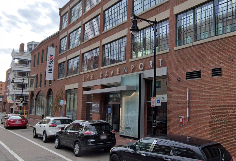 Old brick building named