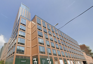 Clipper Equity's Tower 77, a 766-unit multifamily complex at 77 Commercial St. in Greenpoint.