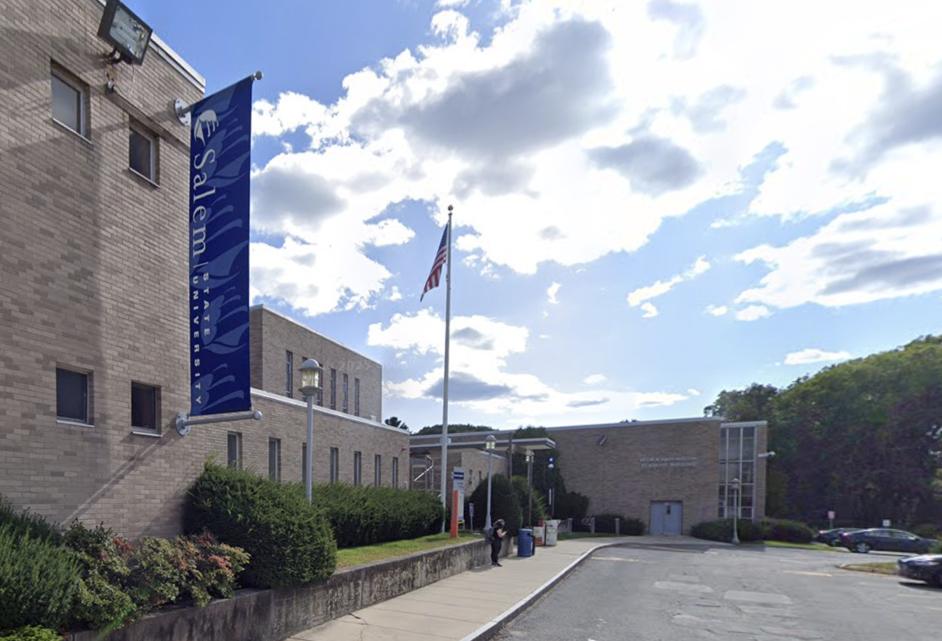A campus on a cloudy day