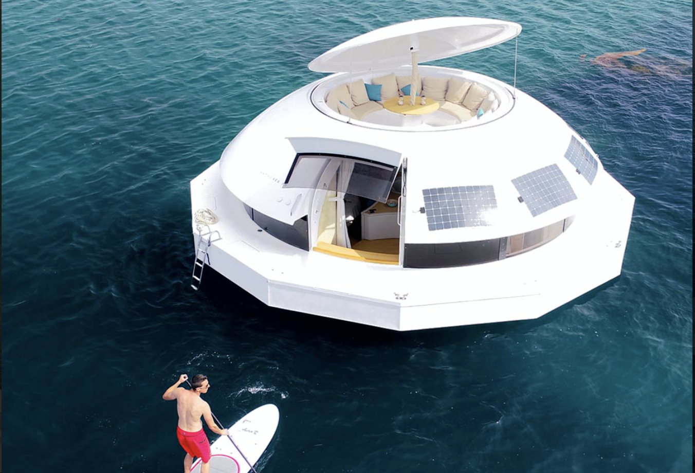 An Anthénea Pod Suite Has A Rooftop Lounge, Solarium, Kitchen And Submarine Windows.