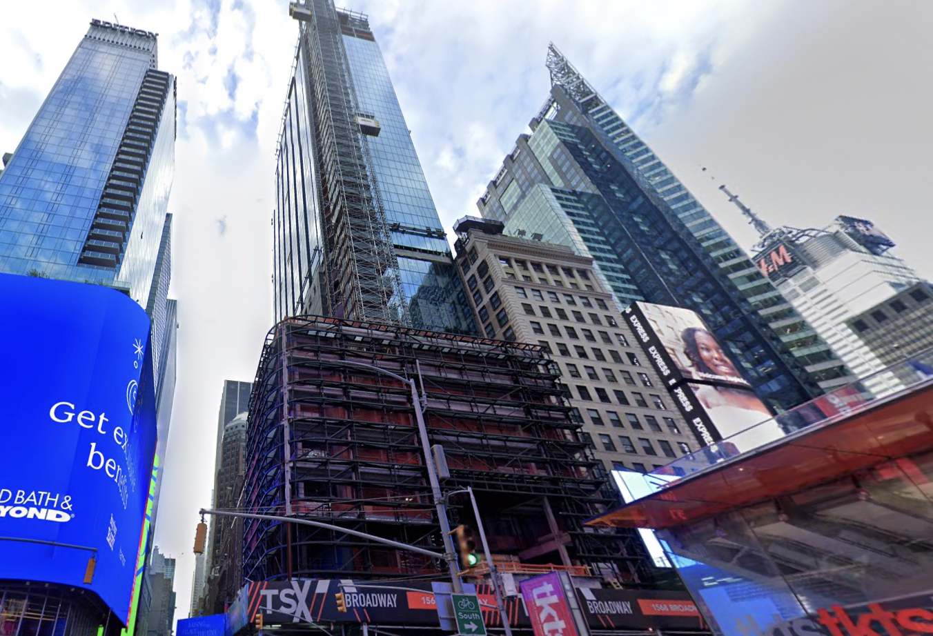 TSX Broadway under construction in August 2022. 