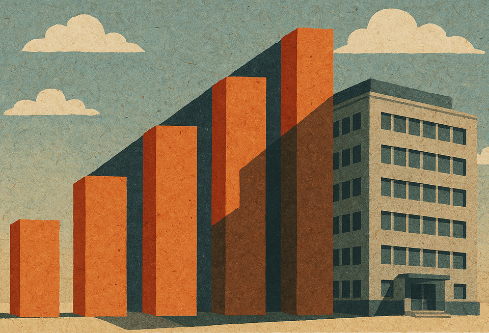 Bar Chart thats taller than an office building