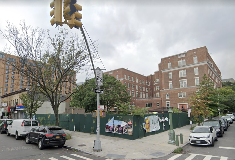 The empty lot at 2535 Frederick Douglass Blvd., where developer Elmo Realty scored construction financing this week for a mixed use project.
