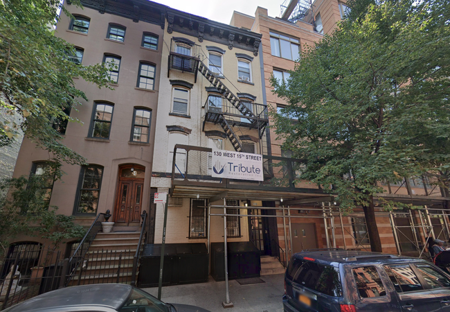 the apartment building at 130 W. 15th St. in Manhattan