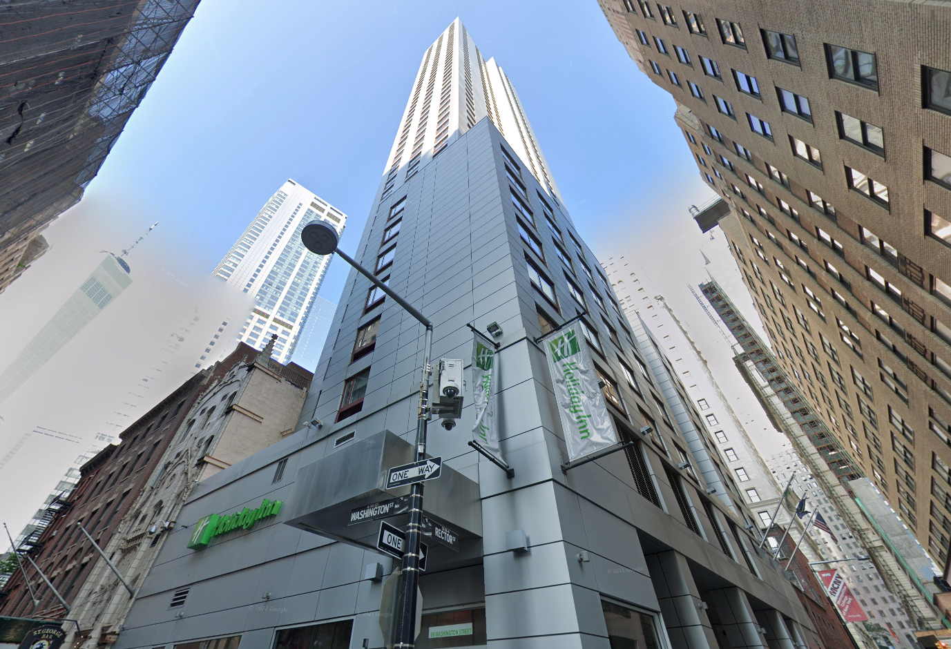 The former Holiday Inn at 99 Washington St. in Manhattan is being converted to student housing.