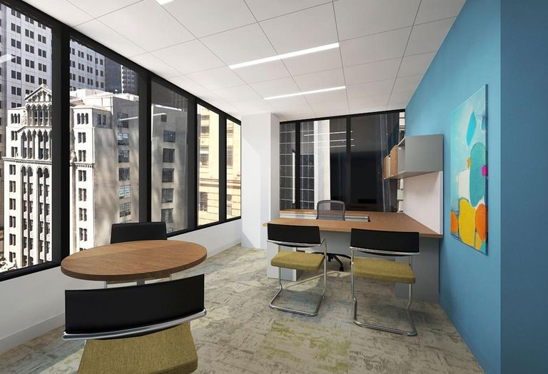 Rendering of Carr Workplaces at The Bloc in downtown Los Angeles slated to open in June 2019