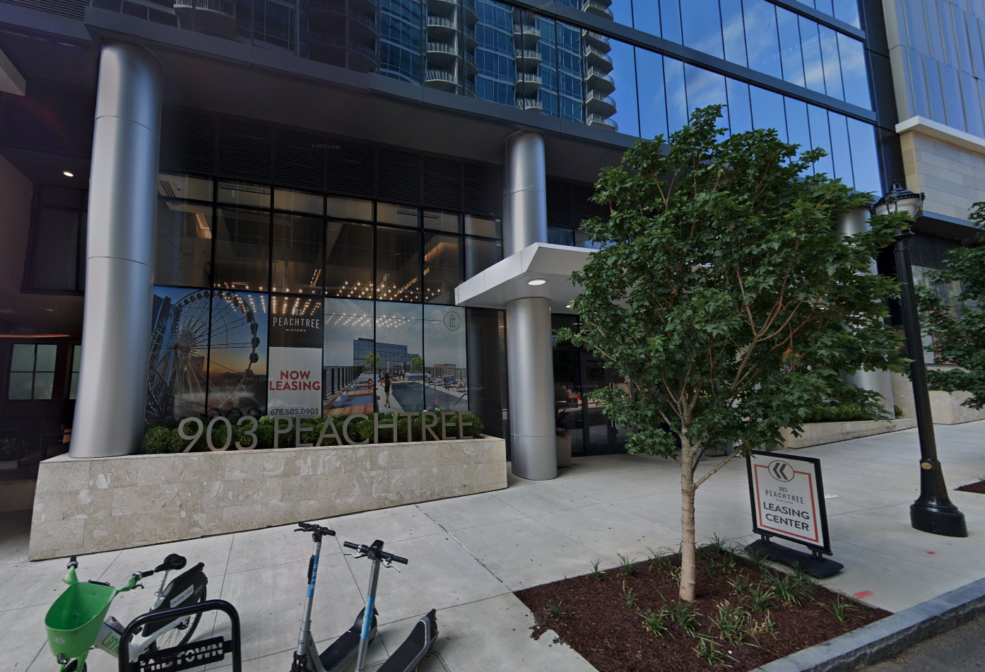 The 903 Peachtree apartment tower in Midtown Atlanta