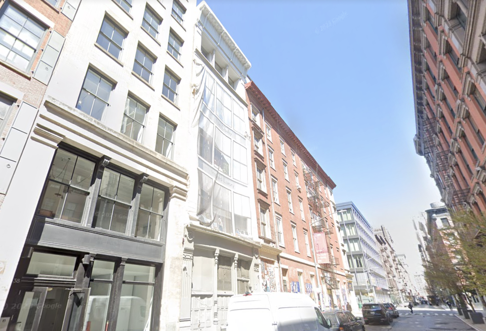 40 Crosby St., seen here in April 2023, has received a $50M construction loan to refinance the property.