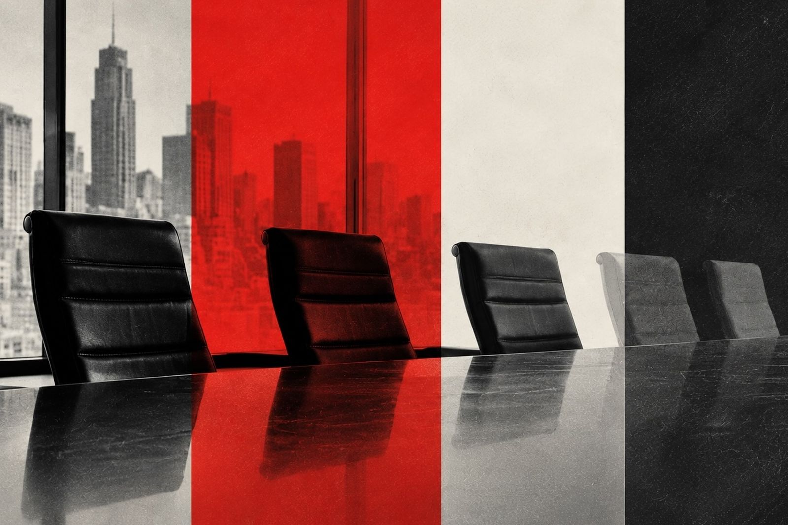 C-suite empty chairs