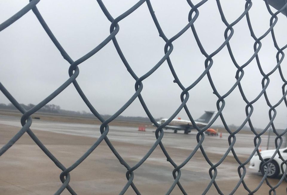 A plane prepares for takeoff at McKinney National Airport in McKinney, Texas.