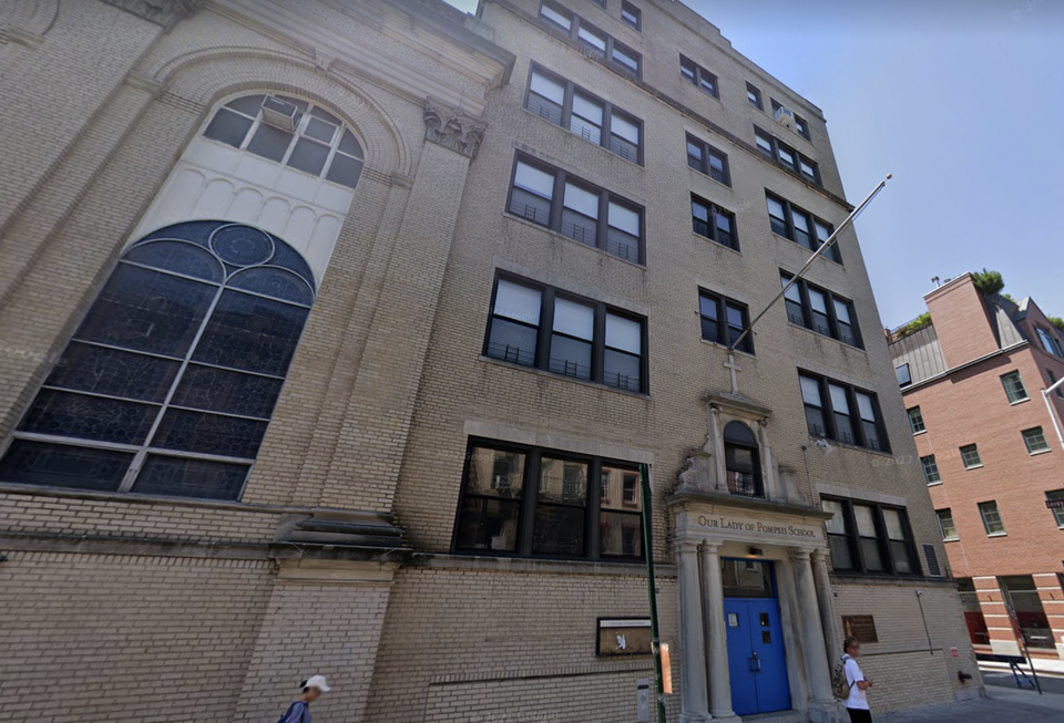 240 Bleecker St. in the West Village, where charter school Great Oaks will replace Our Lady of Pompeii in a 39K SF lease.