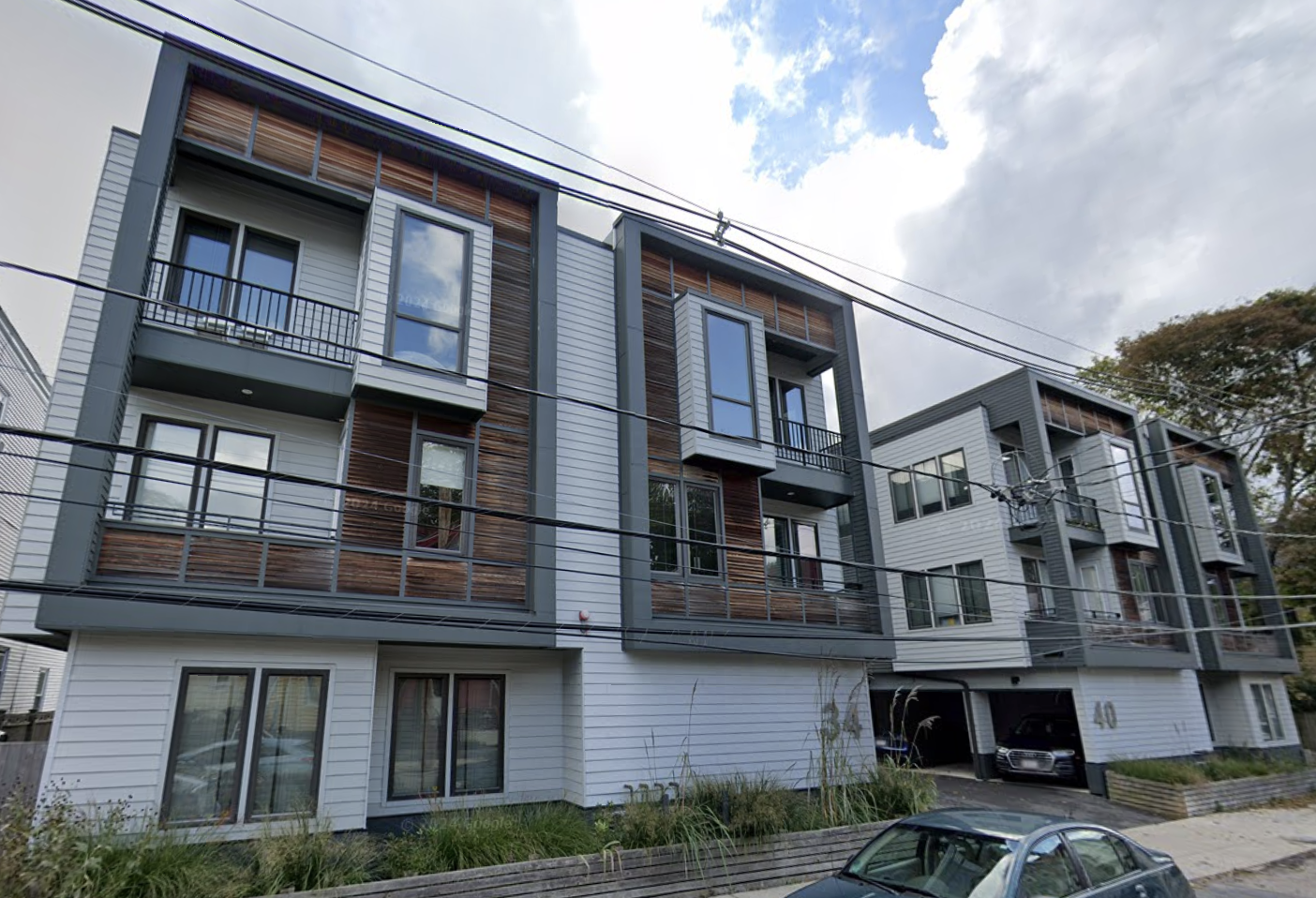 34-40 Chestnut Ave. in Jamaica Plain is a recently built single-stairway development.