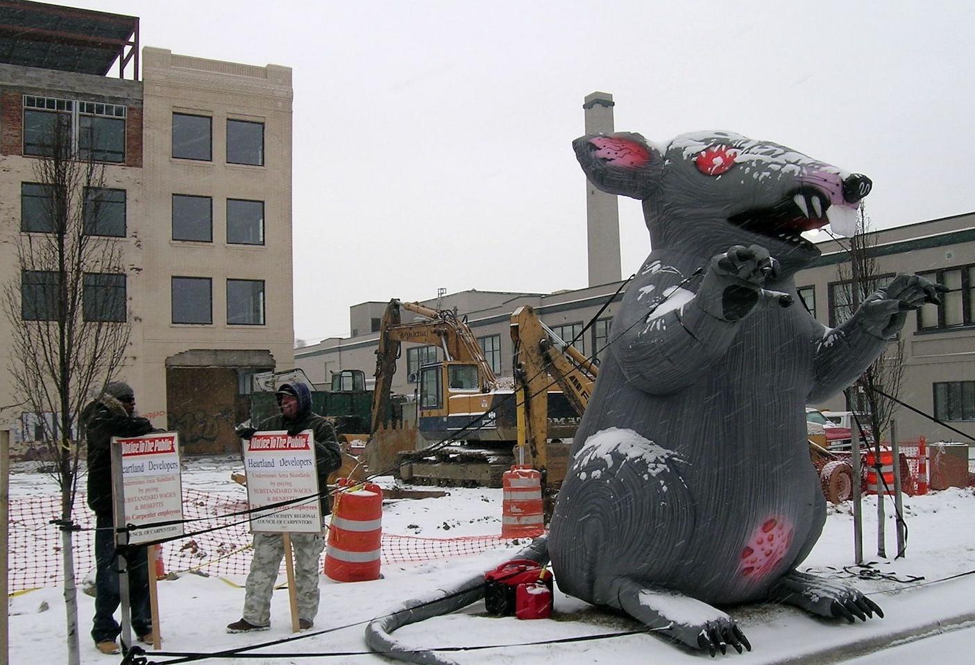 Scabby Under Threat: National Labor Relations Board Tries To Make Union Protest Rat Illegal