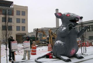 Scabby Under Threat: National Labor Relations Board Tries To Make Union Protest Rat Illegal
