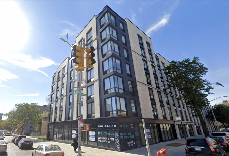 222 Johnson Ave., which got a $36.4M cash injection to replace its construction loan this week via Valley National Bank.