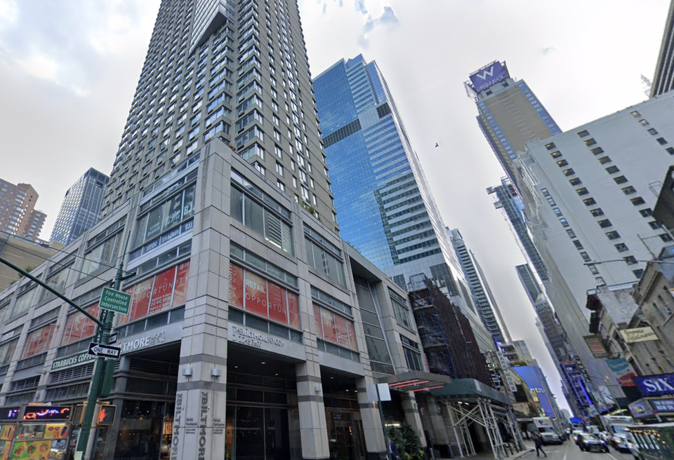 271 West 47th St., the former site of the Biltmore Hotel, where BentallGreenOak and Slate Property Group scored a $248M loan from Clarion Partners and Affinius Capital this week.