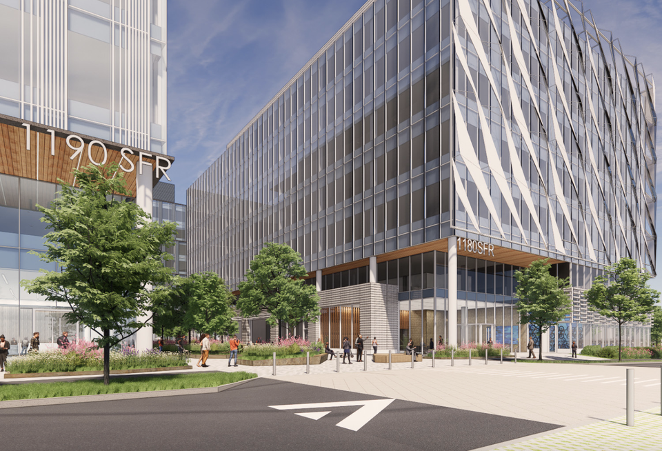 A rendering of the approved 700K SF project at the WBZ-TV Studio site in Allston.