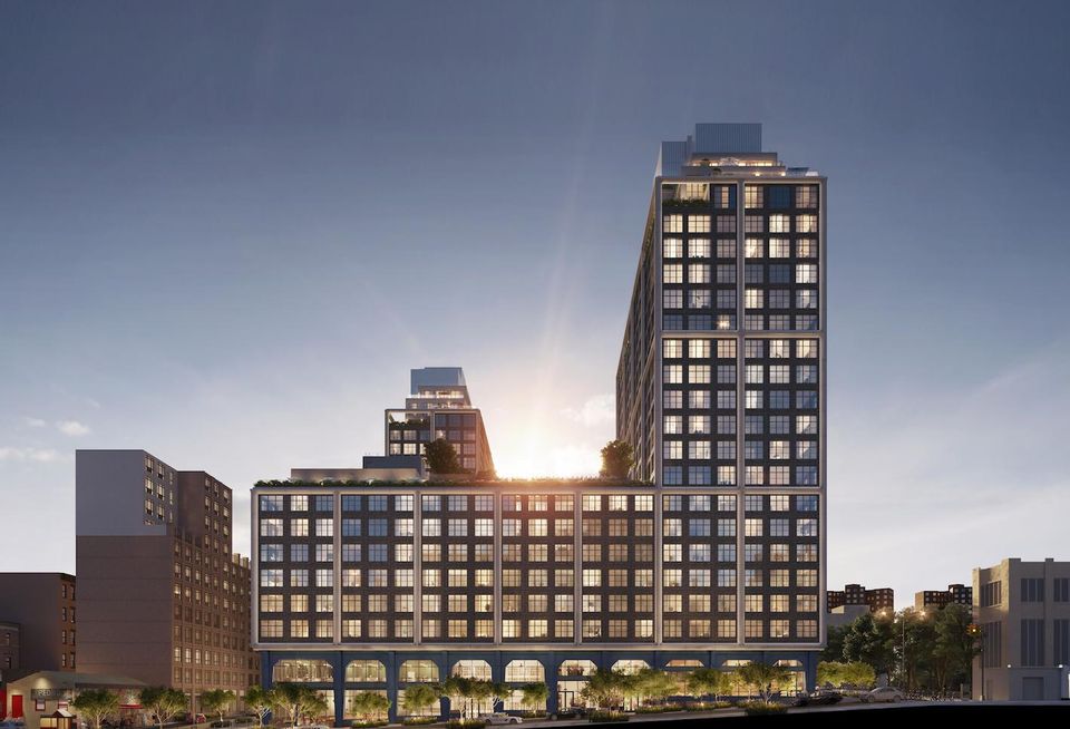 A rendering of Front & York, a new development coming to Dumbo, Brooklyn