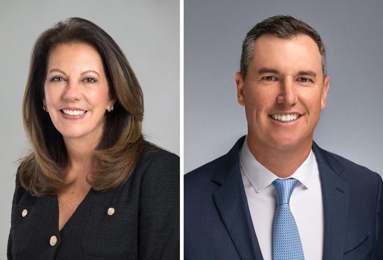 Savills' Co-Head of Florida Region Donna Abood and Colliers' Market Leader for South Florida Dustin Ballard.