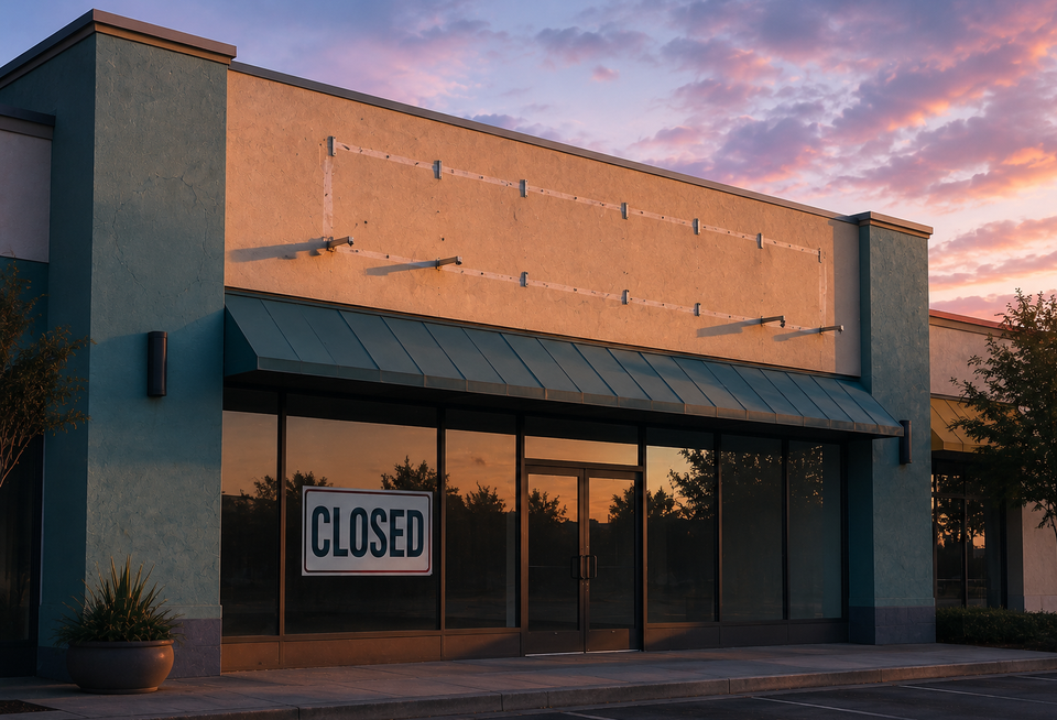 closed store front