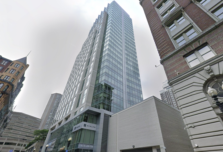 The Avalon Exeter apartment tower in Boston's Back Bay