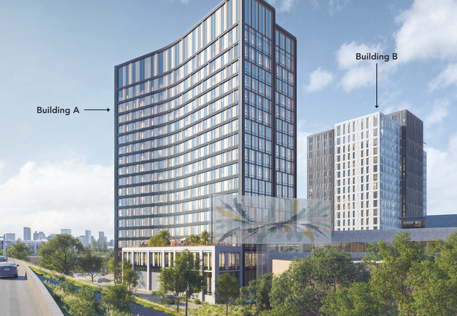 A rendering of the approved development at 75 Morrissey Blvd. in Dorchester