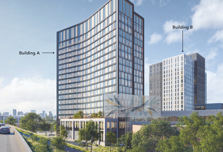 A rendering of the approved development at 75 Morrissey Blvd. in Dorchester