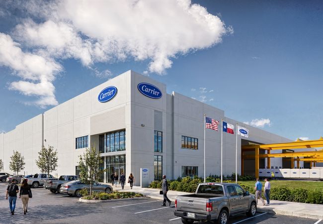 Rendering of Carrier's planned manufacturing facility in Fort Worth.