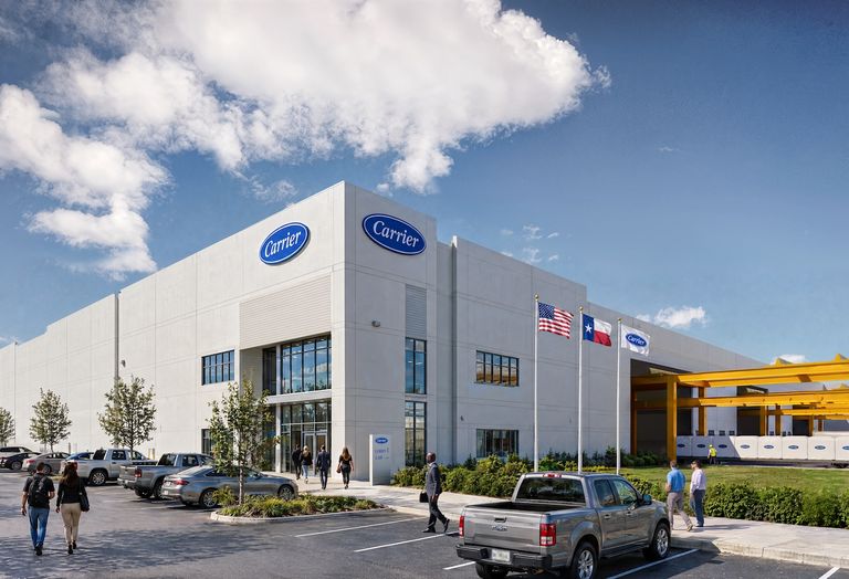 Rendering of Carrier's planned manufacturing facility in Fort Worth.