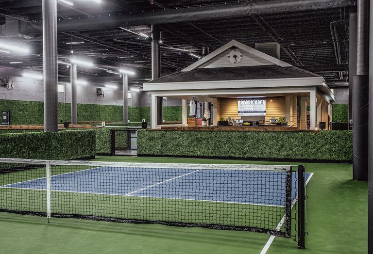 View of a court at the Painted Pickle in Atlanta.