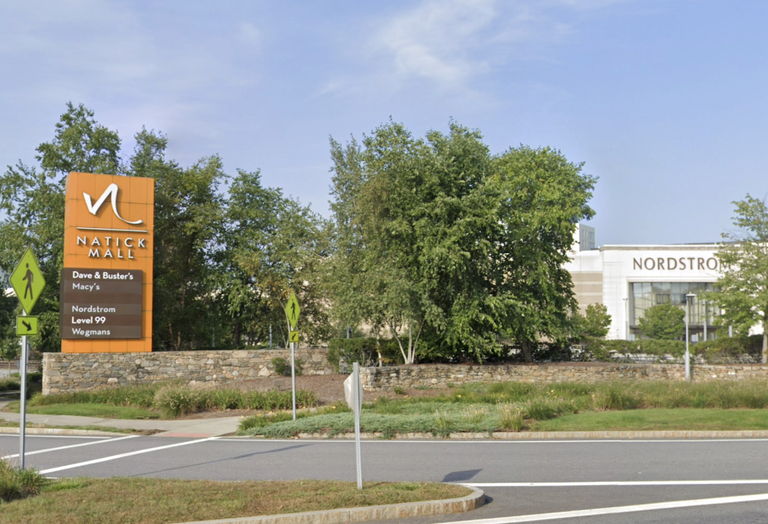 The Natick Mall spans 1.7M SF, the largest mall in the region.