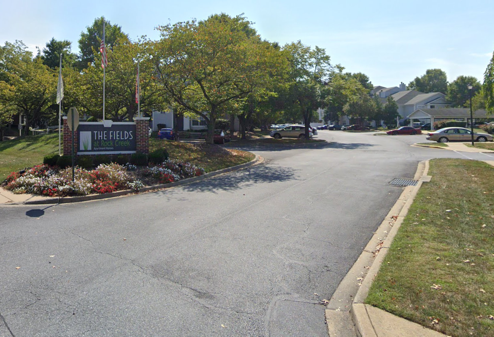 The Fields at Rock Creek entrance drive