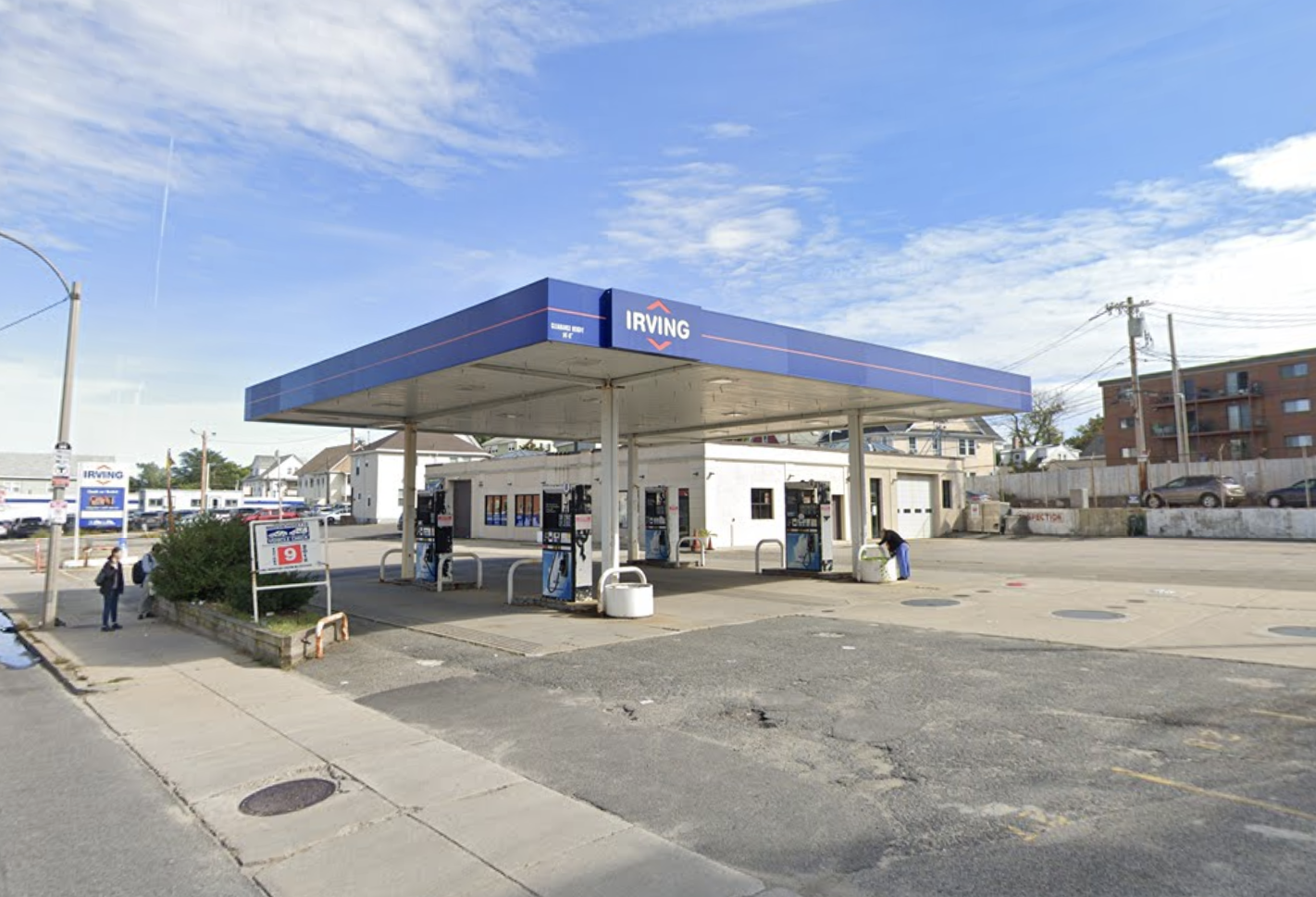 The site of a proposed redevelopment on Western Avenue.