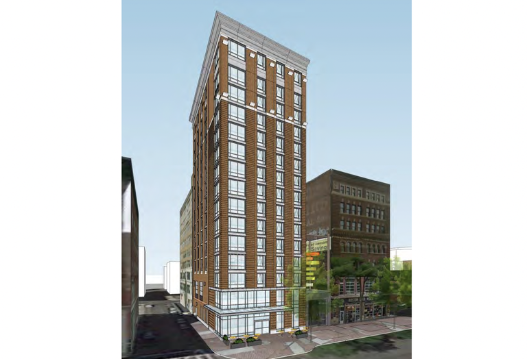 Rendering of the 104 Canal St. hotel. 