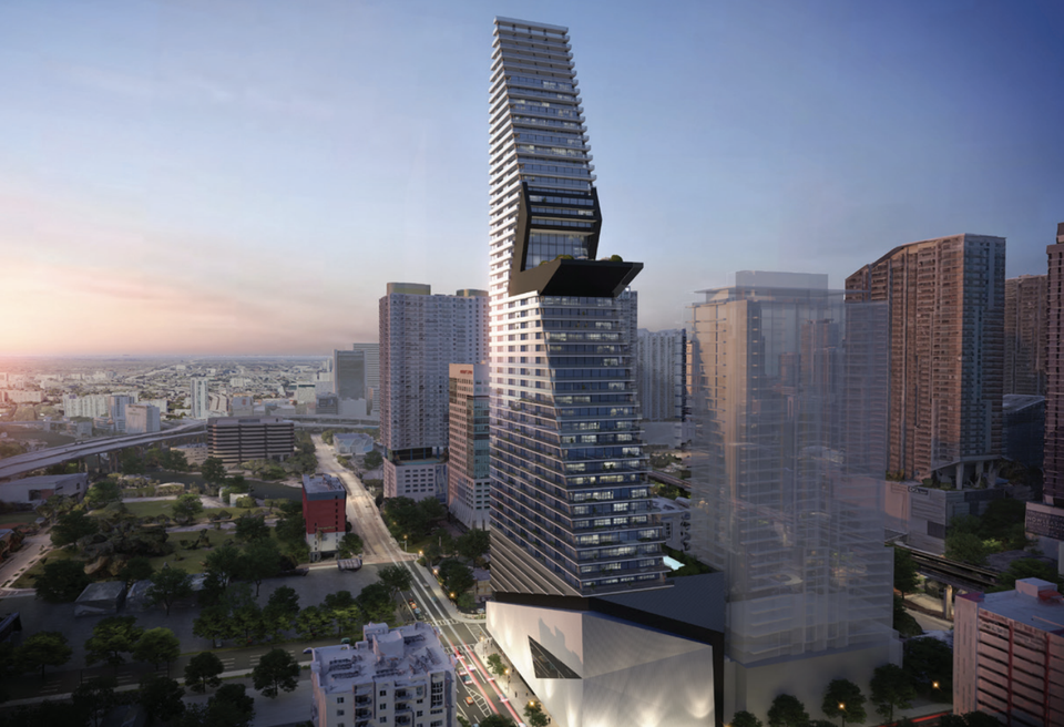Calle 8 G and G Business Developments Millennium Developments of Brickell Rendering