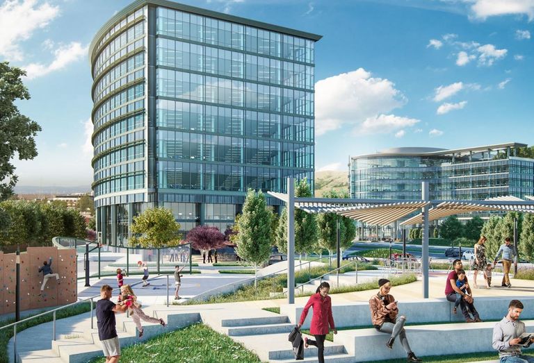 Station District Woodstock Development Rendering Bay Area Life Sciences