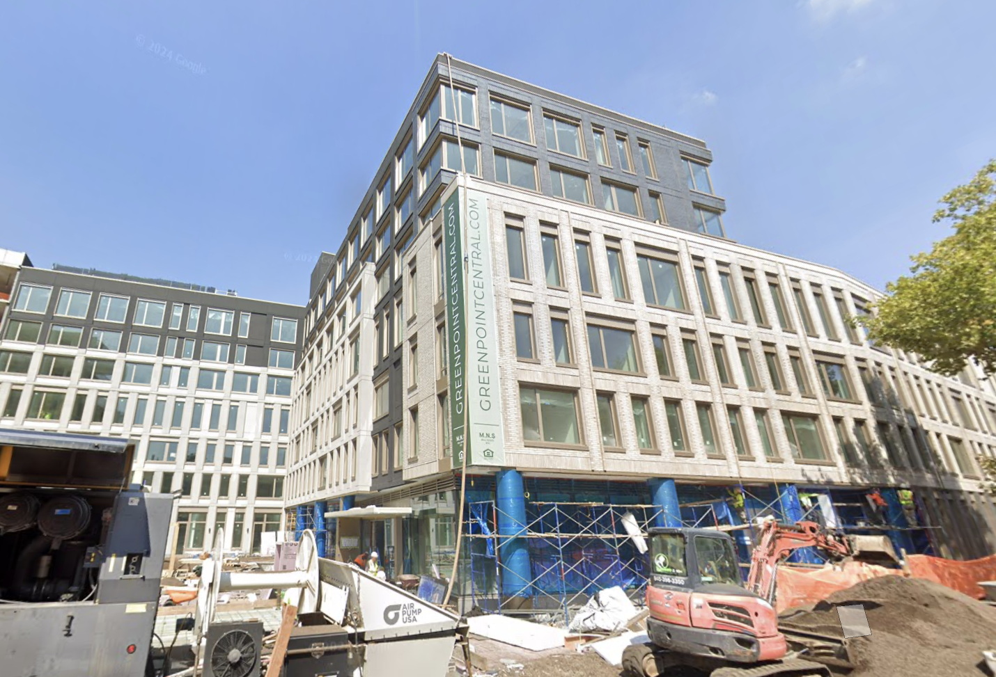 Greenpoint Central, at at 65 and 75 Dupont St., under construction in September 2024.