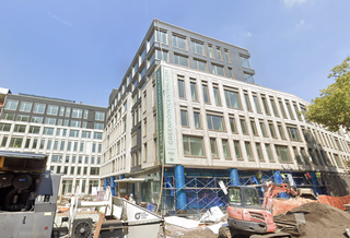 Greenpoint Central, at at 65 and 75 Dupont St., under construction in September 2024.
