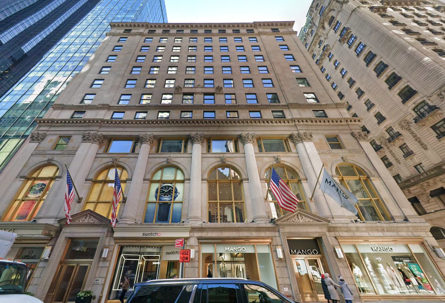 711 Fifth Ave., the building at the heart of the legal battle between its owner, Michael Shvo, and private club Core Club, which is based on the premises.