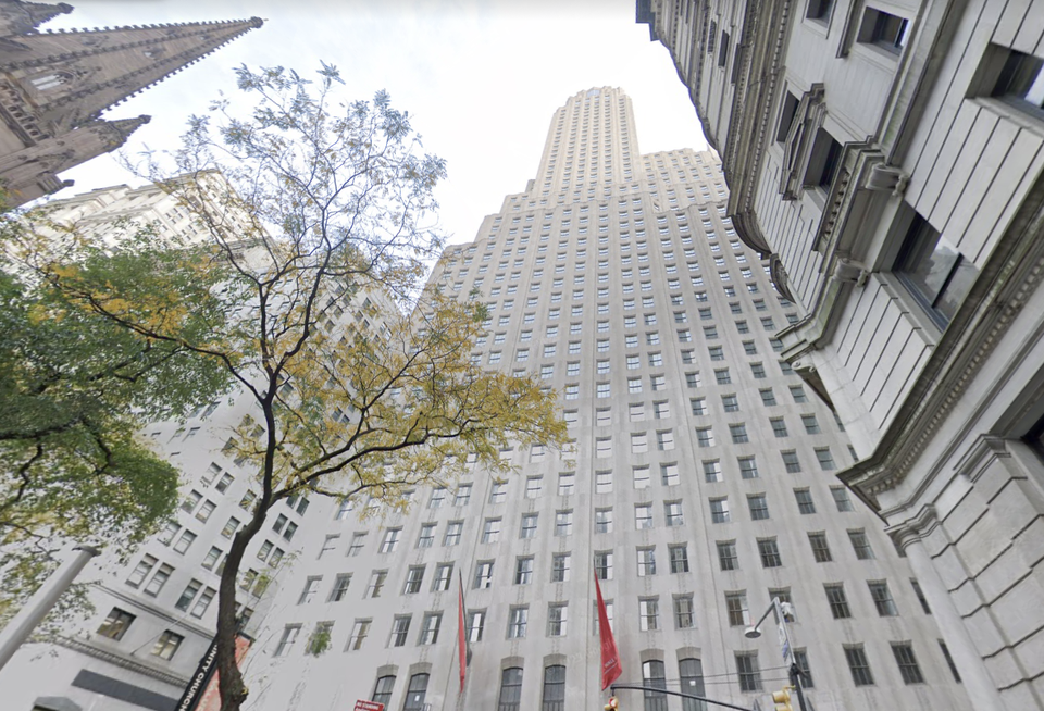 Macklowe Properties 1 Wall St. property, where Harry Macklowe secured an inventory loan for the building's hundreds of unsold residential condo units.