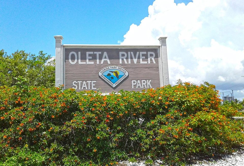 Oleta State Park Miami-Dade County Entrance Sign