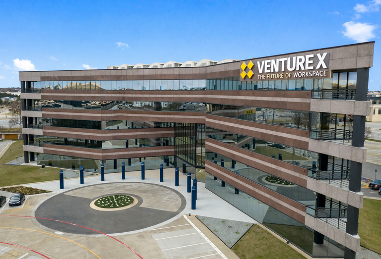 Rendering of a Venture X coworking space. 